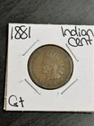 1881 Indian Head Cent Penny G+ Good Better Date U.S. 1c Coin (Raw15111)