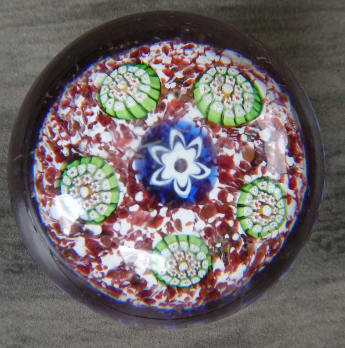 1972 SAINT LOUIS アンティーク ペーパーウェイト ミルフィオリ St Louis Paperweight In Glass Paperweights for sale | eBay
