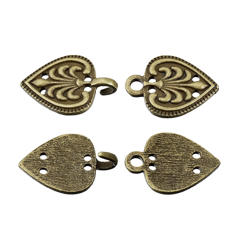 Mantel Schließe 6 Paare Aufnähen Haken und Ösen Vintage Umhangspangen (Bronze) - Bild 3 von 4