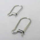 Kidney Earring Hooks - 20mm Stainless Steel Findings F1066 - 5, 10 Or 20 Pairs