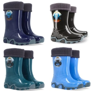 DEMAR Kinder STORMER LUX Jungen Mädchen Thermostiefel Gummistiefel gefüttert