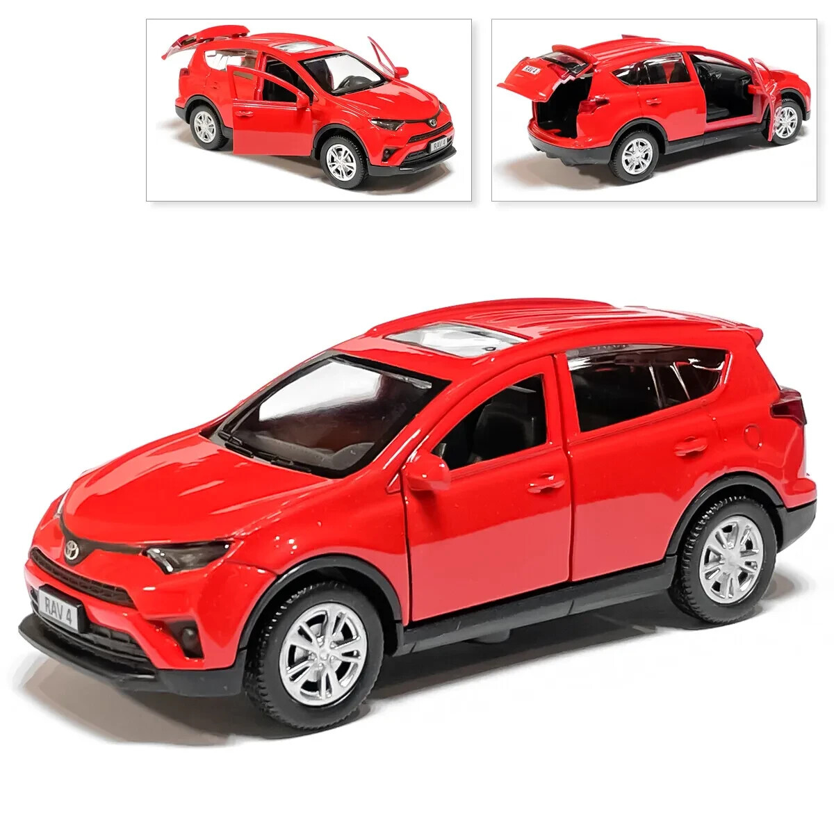 Toyota RAV4 Metal Model Diecast Car Scale, Collectible Toy Cars