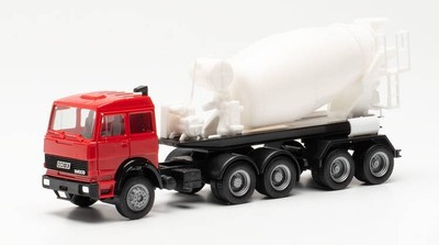 HERPA, IVECO UNIC 6x4 with 2 Axle Spinning Trailer, 1/87 Scale, HER315630