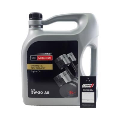 5 Liter Original Ford Motorcraft 5W30 Motoröl Ölzettel 15CF54 WSS-M2C913-A B C D