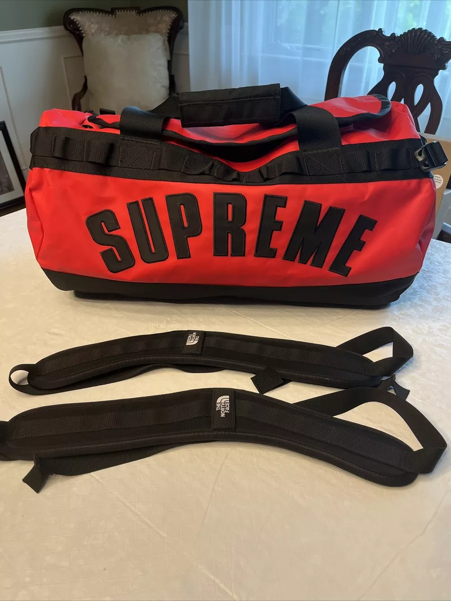 Supreme x North Face Arc Logo Base Camp Duffle Red Spring/Summer 2019