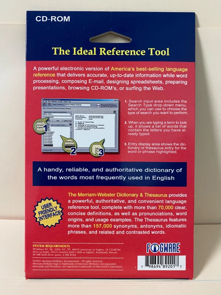 Merriam-Webster Dictionary_America's Dictionary_CD-ROM - Image 2 of 2