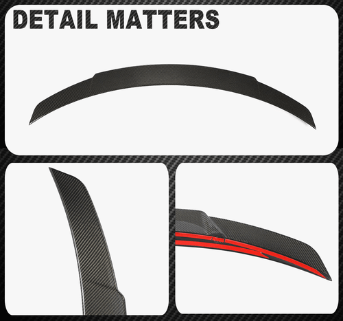 Carbon Heckspoiler Abrisskante Spoiler Lippe für Mercedes C238 E300 E400 E53 - Picture 13 of 13