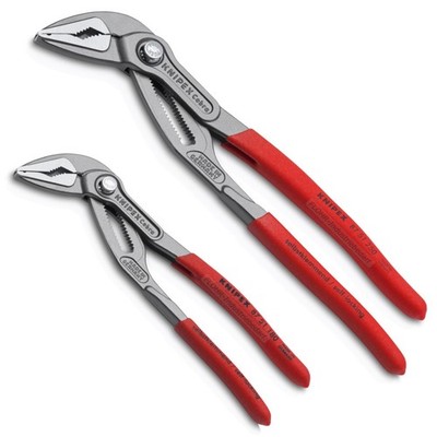 KNIPEX Cobra  ES Wasserpumpenzangen-Satz - 2-tlg. Zangen-Set - 87 51 180/250 mm