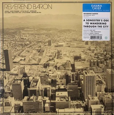 LP Reverend Baron Overpass Boy COKE BOTTLE CLEAR VINYL NEAR MINT Karma Chief