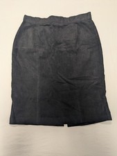 Vintage Express Compagnie Internationale pencil skirt, black leather, W28xL22