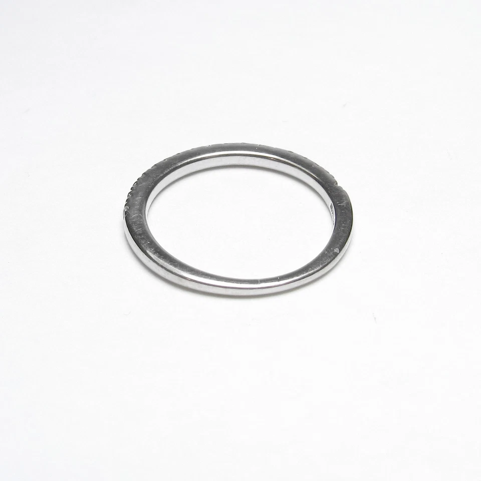 Anillo estilo banda diamantes talla brillante de oro blanco de 14 quilates Scott Kay Estate 0,25 quilates Foto 3 de 4