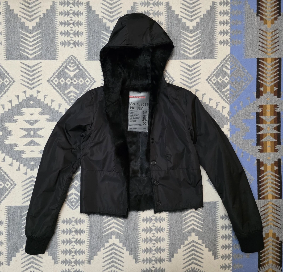 希少⭐️ PRADA プラダ black flight jacket アーカイブ PRADA Black Coats, Jackets & Vests for Women for sale | eBay