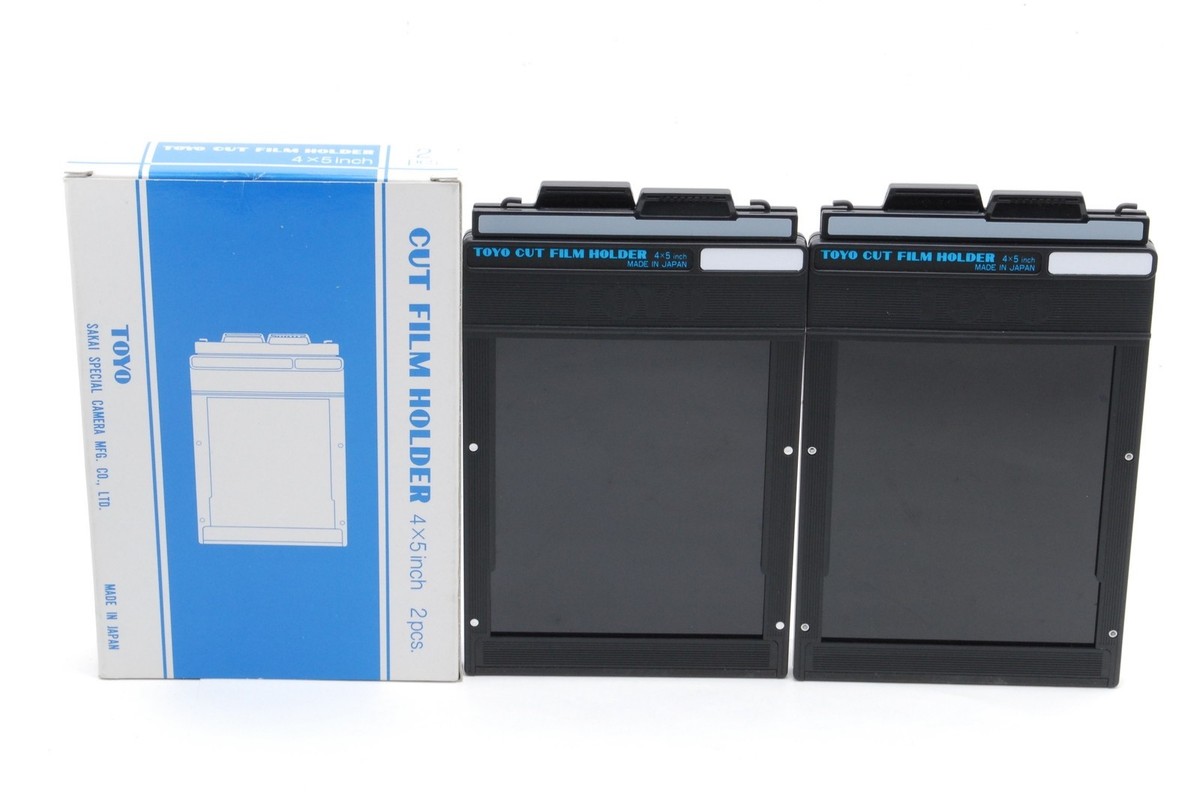 【希少品】TOYO CUT FILM HOLDER 4x5 inch 2pcs. Lot of 2 [MINT in Box] Toyo 4x5 Cut Film Holder For Large Format