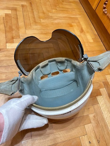 Casque de vol ancien armée de l'air soviétique ZSh-3M - Casque pilote époque guerre froide - URSS - Photo 10/21