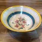 Vitg. Stangl Terra Rose Geruen Flower Hand Painted Flower Serving 10.5” Bowl EUC