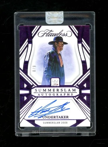 2024 Panini Flawless WWE Undertaker Summerslam Autograph Amethyst /9 ZZ5328