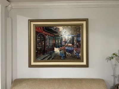 Vadik Suljakov Passage Remee-Ponty Hand Embellished PP Canvas #'d Hand Signed