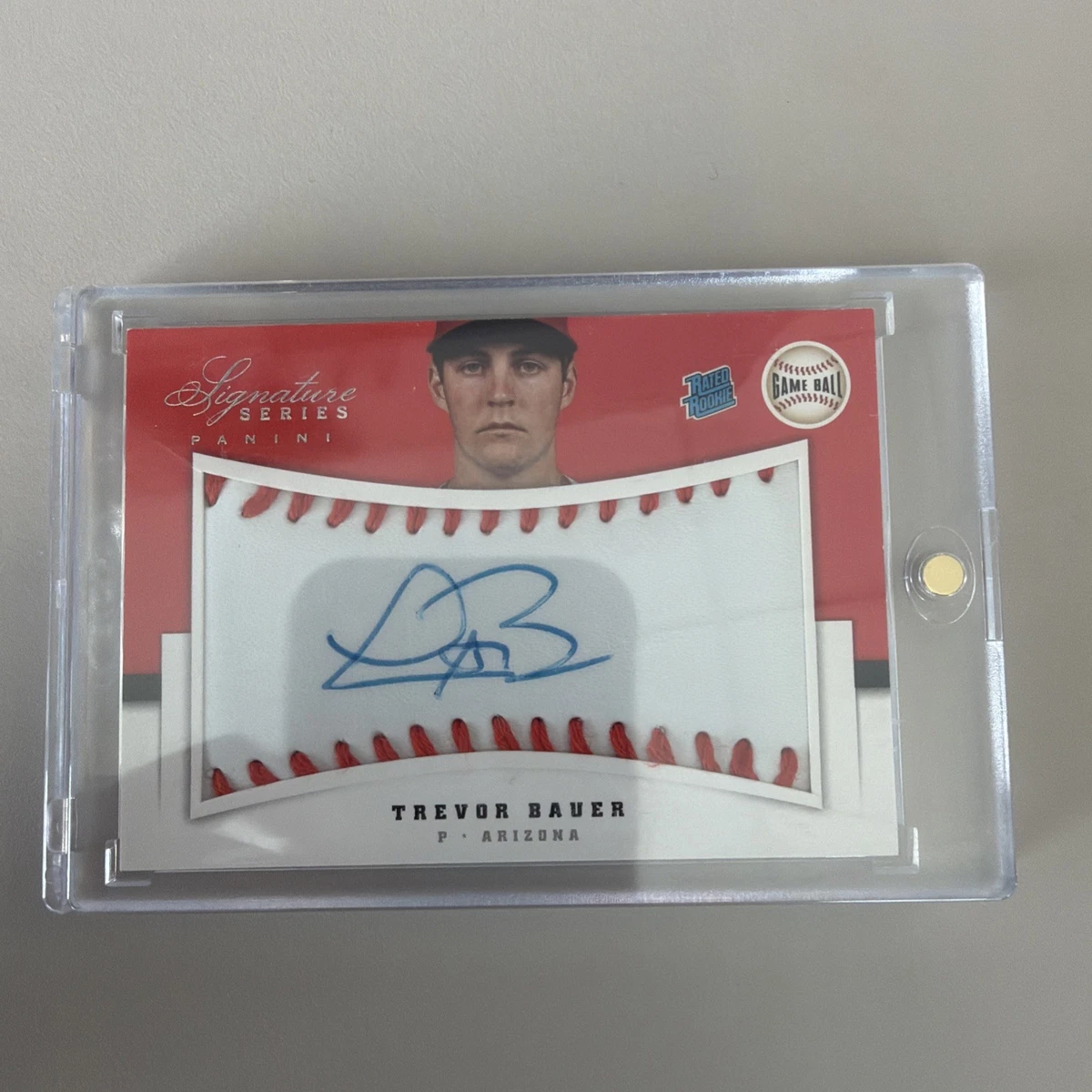 RC Trevor Bauer 直書きサイン on card auto インスク Trevor Bauer Baseball Serial Numbered Sports Trading Cards