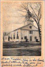 Vintage Postcard 1930s Mayflower Congregational Church, Kingston, Massachusetts