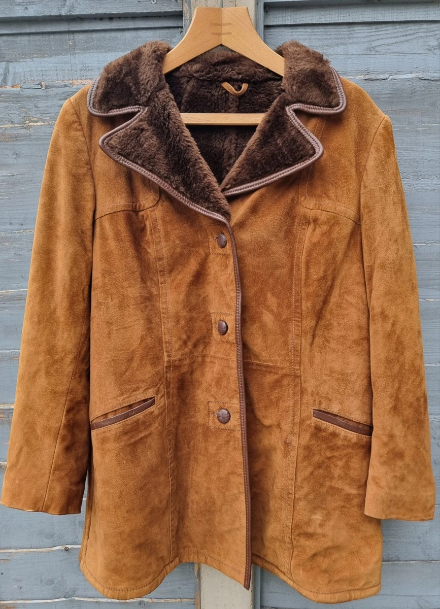 Faux Fur Suede Original Vintage Coats, Jackets & Waistcoats for