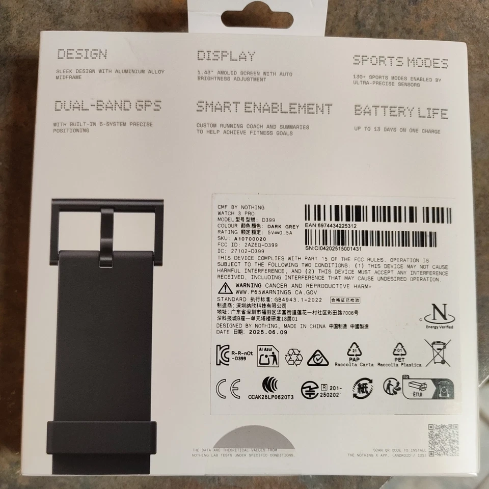 CMF by Nothing Watch 3 Pro Smartwatch with 1.43’ AMOLED Display, Dual-band GPS, - Image 2 of 2