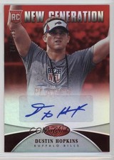2013 Certified New Generation Mirror Red Signatures /999 Dustin Hopkins Auto 0o9
