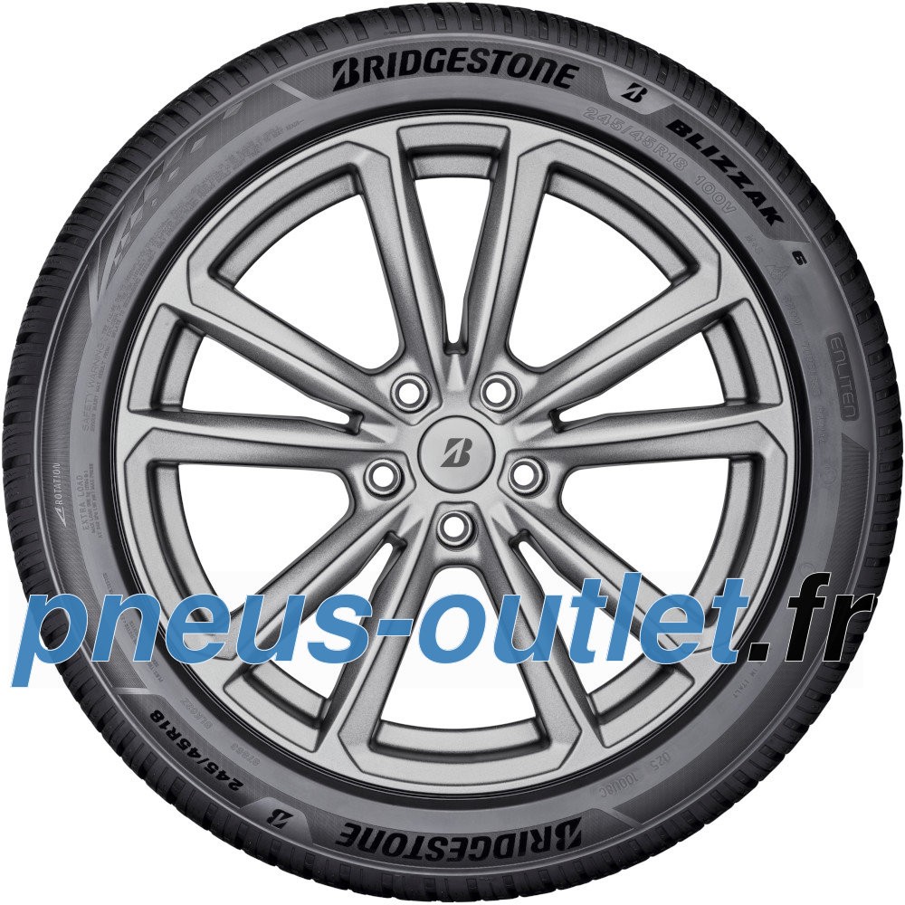 Pneu Bridgestone Blizzak 6 275/40 R21 107W XL Enliten pour SUV et voitures électriques