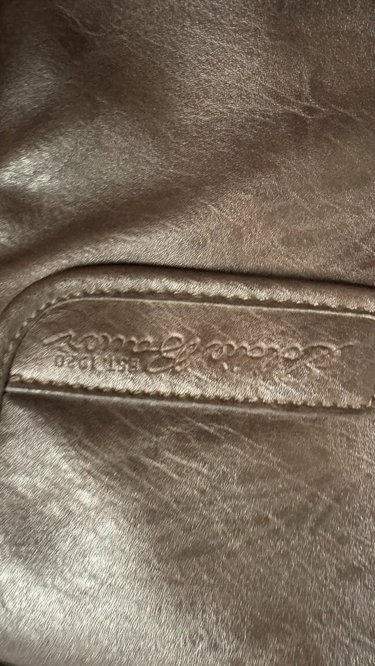 Eddie Bauer Maletín Cuero Suave Borgoña Foto 3 de 4