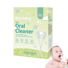 Newborn Gauze Toothbrush Tongue Cleaner Toothbrush With Paper Handle