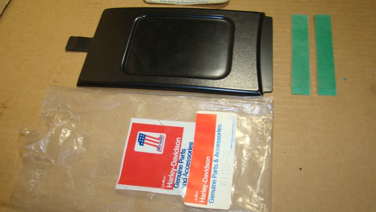 Harley FX Super Glide Tank Panel W/Decal & Tape OEM NOS 1971-72