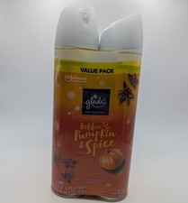2 Glade Limited Edition Air Freshener Aerosol Spray Golden Pumpkin  Spice 8.3oz