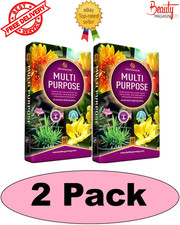 GROWMOOR 120 LITRE MULTI ALL PURPOSE COMPOST 2 x 60L BAGS CONTAINERS GARDEN 0.19 per litre