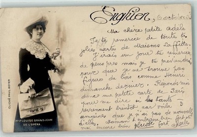 39412168 - Le Matin Serie Werbung Madame Louise GrandJean de L`Opera ,