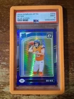 2024 Donruss Optic Bo Nix #209 Rated Rookie Blue Hyper Prizm PSA 9 Broncos