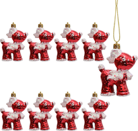 8 StüCk Weihnachtsbaum AnhäNger Elch Deko Christbaumschmuck Verzierung