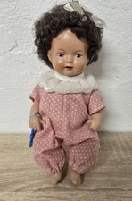 Celluloid toy doll Schildkr t Doll 18 cm Collector's Vintage Original Clothing