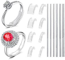 Ring Sizer Adjuster for Loose Rings Invisible Guard Clear 1mm-11mm 14 Pcs