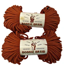 VTG Bonnie Braid #4 Braided Macrame Craft Cord Polyolefin x2 Skeins Total 120yds