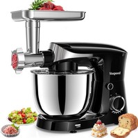 Vospeed 1500W Stand Mixer 5.5L Tilt-Head Food Mixer w/ Grinder Attachments