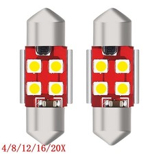 CANBUS AUXITO 31MM Festoon LED DE3175 Map/Dome Interior Light Bulbs 6000K 2/10x