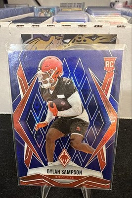 2025 Panini Phoenix - Rookies Dylan Sampson #250 Blue Hyper /199 (RC)