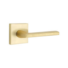 emtek helios brass passage lever with square rosette