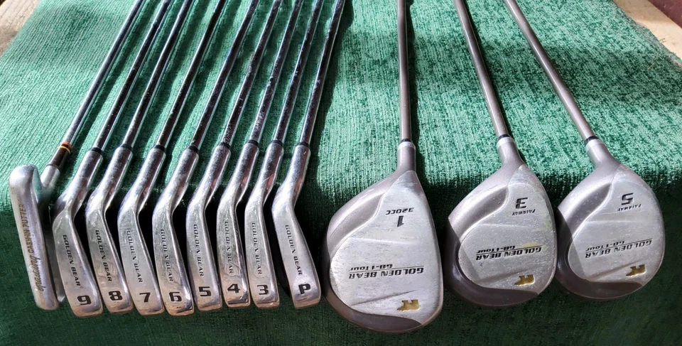 Оригинальные рукоятки GOLD BEAR 1 TOUR из нержавеющей стали со сбалансированным потоком левая сторона 12 карат - Изображение 2 из 4