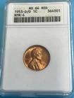 1953 D/D ANACS MS 64 RED 1C RPM-4  (FS-501)  Old Soap Box Holder