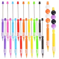 16 Pcs Beadable Pencils, Beadable Mini Mechanical Pencil, Beadable Stylus Pen...
