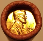 1956-D Wheat Penny Roll   OBW Original Bank Wrap Roll BU to GEM  50 Cents