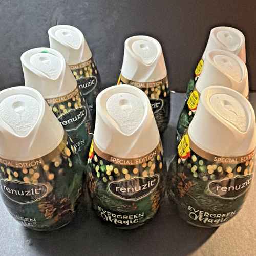 8 Renuzit Special Edition EVERGREEN MAGIC Scent Solid Gel Air Freshener ...
