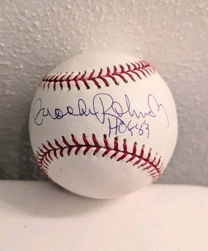 Brooks Robinson Autographed Baseball HOF 83