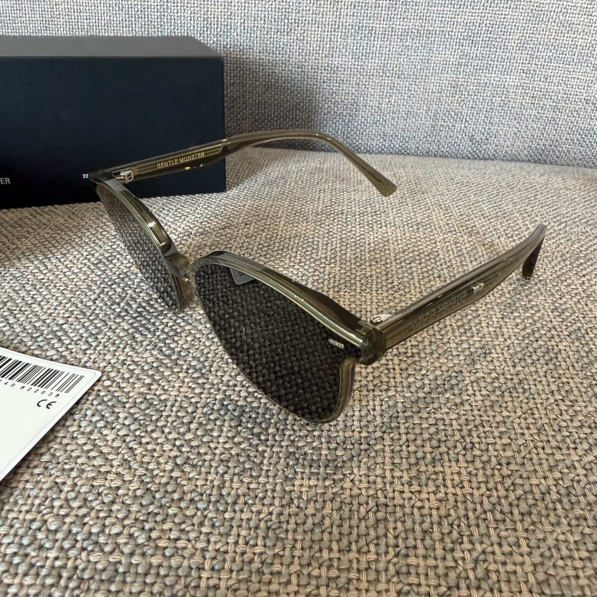 Gentle Monster Obon KC1 Unisex Sunglasses Khaki 100% Authentic
