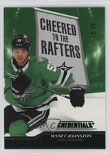 2024-25 Credentials Cheered to the Rafters Green 19/49 Wyatt Johnston #CR-WJ f6d
